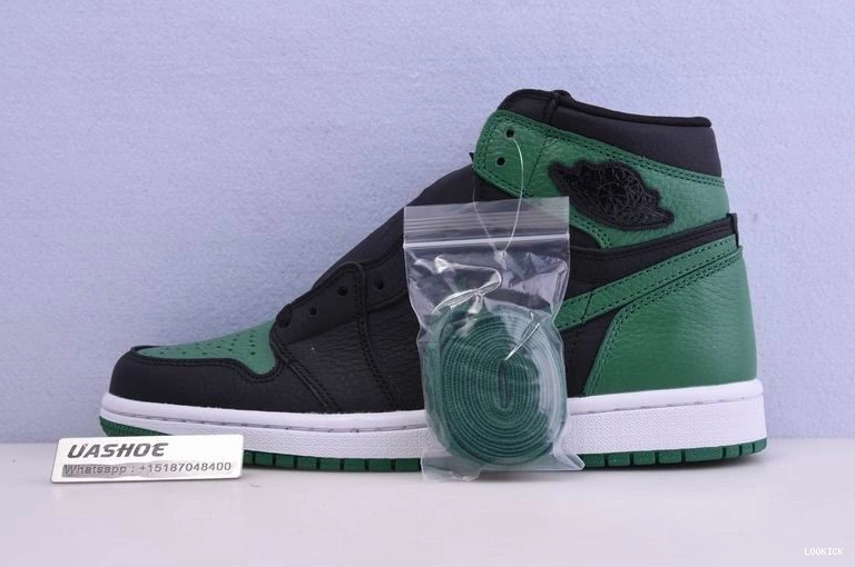 Cheap 555088-030 Jordan Pine 1  Black Retro High Green 0519